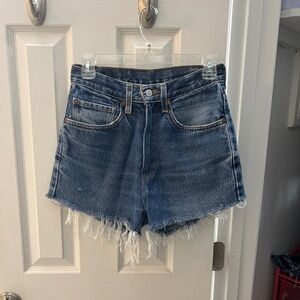 Levi High Waisted Jean Shorts
